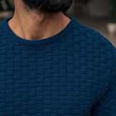 Pull DAMIER - Made in France - Coton Bio GOTS 10
