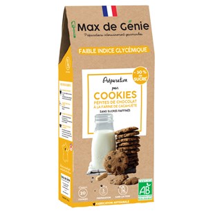 Préparation Bio pour Cookies aux pépites de Chocolat et leur note cacahuète