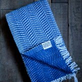 Echarpe Ream en coton - Bleu 2