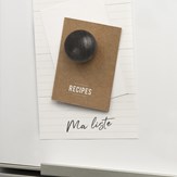 Boîte de 3 boules magnétiques en bois : noires 3