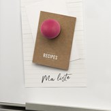 Boîte de 3 boules magnétiques en bois : orange - rose - bordeaux 4