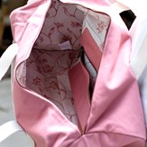 Sac polochon SIMON, avec bandoulière, rose blush, coton bio 6