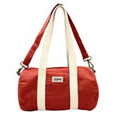 Mini sac polochon MINI SIMON, avec bandoulière, rouge terracotta, coton bio 2