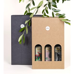Coffret 3 bouteilles Huiles d'olive extra vierge  Cova Fumada - 2021 - 3X500ml