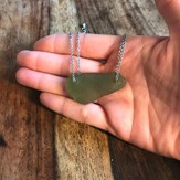 Collier RÉCIF en verre de mer Vert - PIÈCE UNIQUE 2