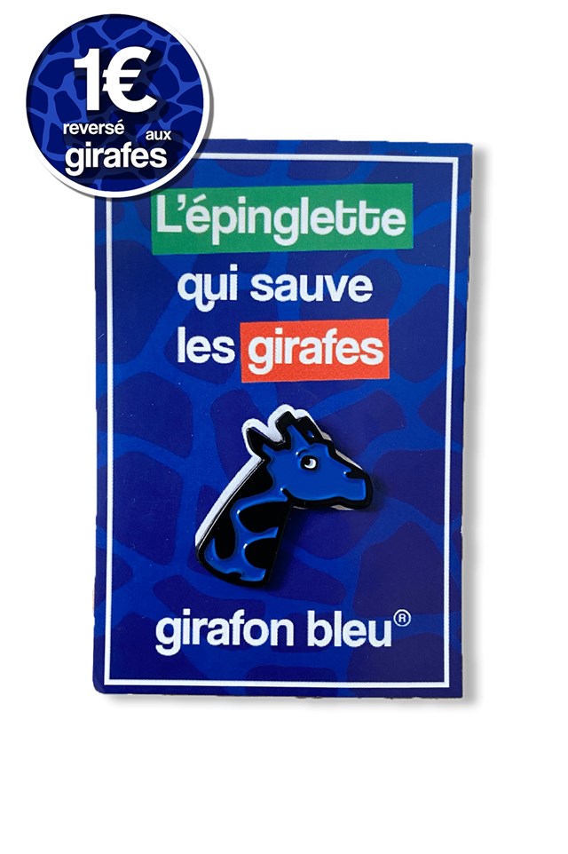 L'épinglette girafon bleu 2