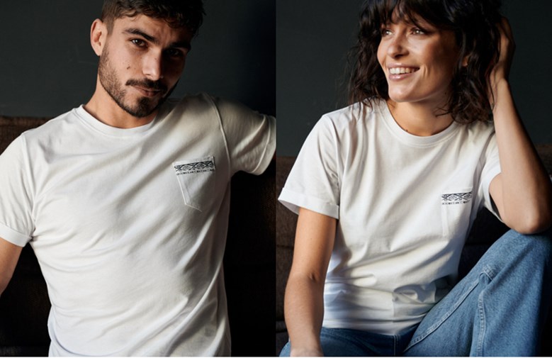T-shirt Bolsillo Blanco - Unisexe   