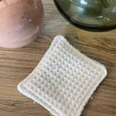 Coton lavable Nid d'abeille  6