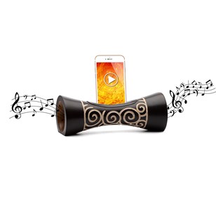 MANGOBEAT - Enceinte iPhone Sans Batterie ni Bluetooth - Amplificateur de son naturel en bois 
