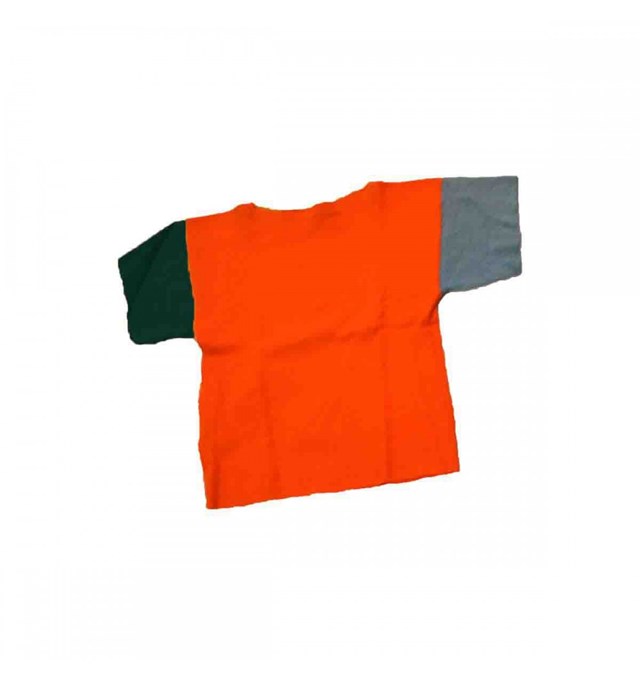Tee-shirt manches courtes évolutif orange en coton bio - Plusieurs couleurs 3