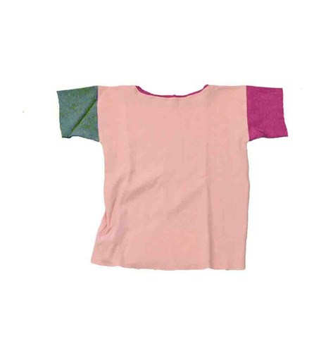 Tee-shirt manches courtes évolutif rose en coton bio - Plusieurs couleurs