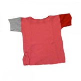Tee-shirt manches courtes évolutif rose framboise en coton bio - Plusieurs couleurs 2