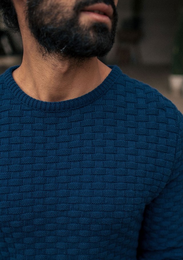 Pull DAMIER - Made in France - Coton Bio GOTS  7