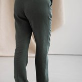 Pantalon droit en 100% lin pour femmes - Made in France - Vue de dos