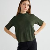 T-shirt  basique vert - Hemp Aidin de Thinking MU 2