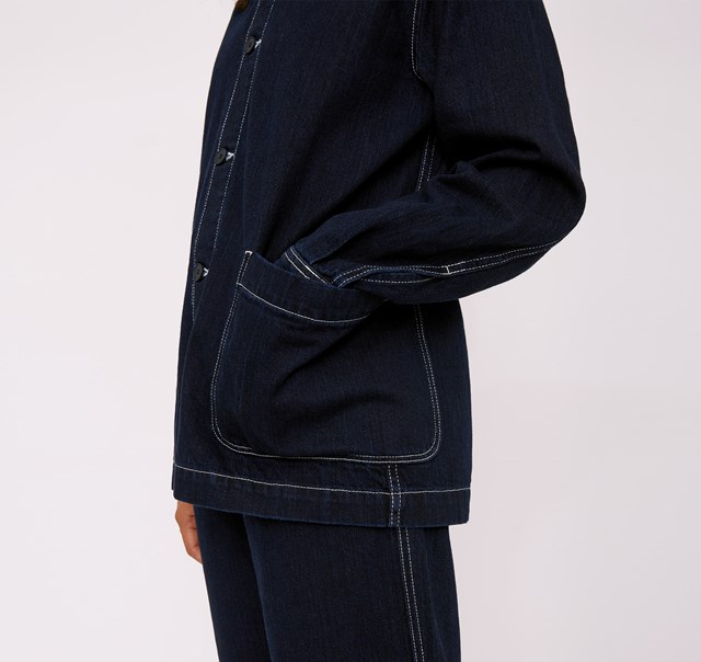 Jacket en jean - Circular Denim de Organic basics 5