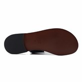 Sandales boucle cuir noir 7
