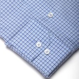 chemise laine merinos superfine thermorégulante carreaux bleu Wolbe