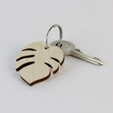Porte-clés en bois de bouleau fabriqué en France
