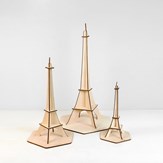 Objet déco Tour Eiffel en bouleau contreplaqué fabriqué en France