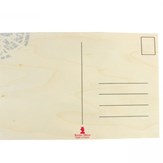 Carte postale bois d'érable fabriquée en France