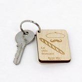 Porte-clés multiplis de bouleau fabriqué en France