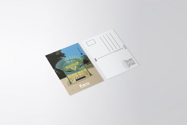 Carte postale en papier fabriquée en France