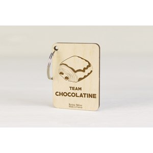 Porte-clés Chocolatine - CHOCOLATINE VS. PAIN AU CHOCOLAT