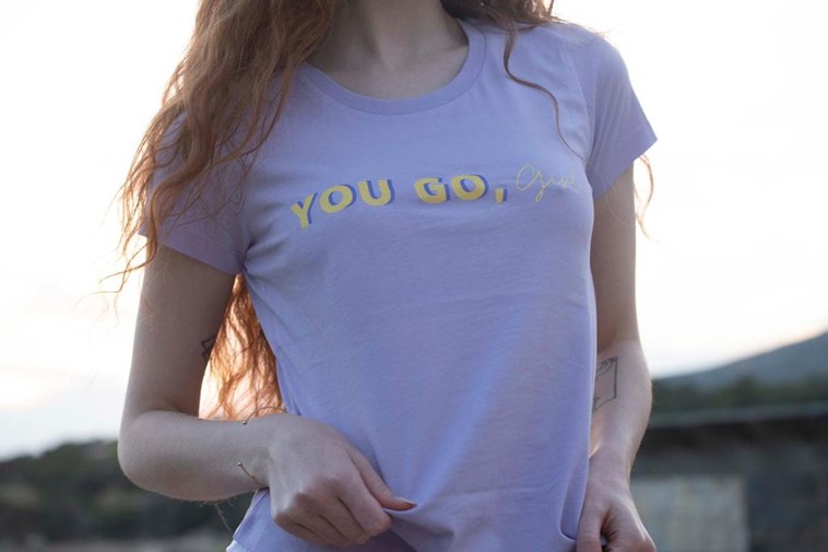 T-Shirt lavande - You Go, Girl !