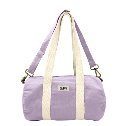 Mini sac polochon MINI SIMON, avec bandoulière, lilas, coton bio