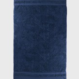 Serviette de Toilette  "Bleu Ténébreux" en Coton 100 % Biologique   3