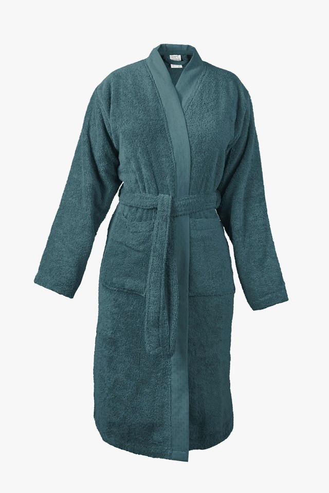 Peignoir-Kimono Unisexe  "Abysse" en Coton 100 % Biologique  2