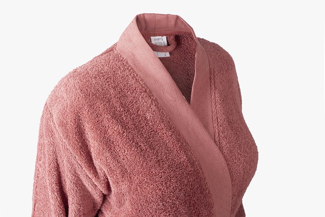 Peignoir-Kimono Unisexe  "Rose Fumé" en Coton 100 % Biologique   5