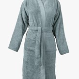 Peignoir-Kimono Unisexe  "Bleu Nébuleux" en Coton 100 % Biologique  3