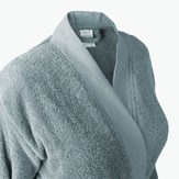 Peignoir-Kimono Unisexe  "Bleu Nébuleux" en Coton 100 % Biologique  4