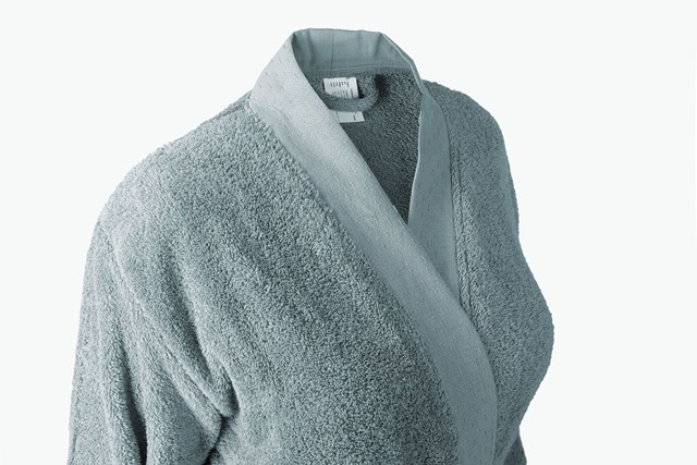 Peignoir-Kimono Unisexe  "Bleu Nébuleux" en Coton 100 % Biologique  4