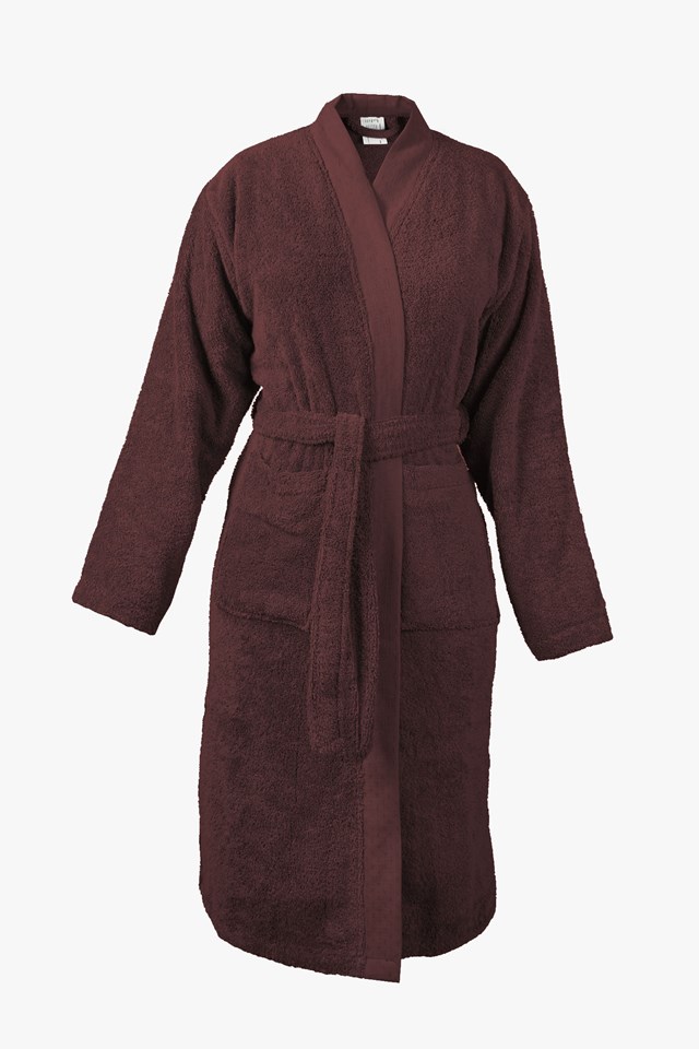 Peignoir-Kimono Unisexe  "Amarante" en Coton 100 % Biologique  3