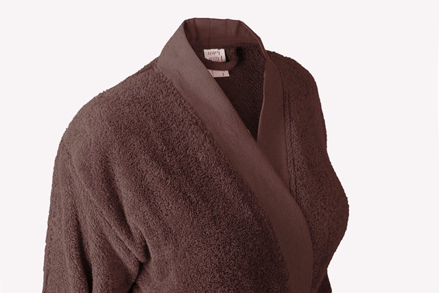 Peignoir-Kimono Unisexe  "Amarante" en Coton 100 % Biologique  5