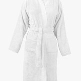 Peignoir-Kimono Unisexe  "Blanc Pur" en Coton 100 % Biologique  5