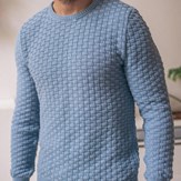 Pull DAMIER - Made in France - Coton Bio GOTS 22