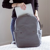 sac à dos pour ordinateur, toile nautique upcyclé et made in france
