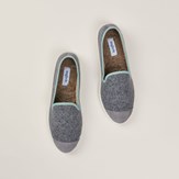 Chaussons AW laine recyclée, gris vert 8