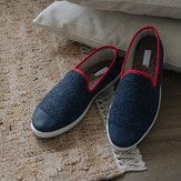 chausson laine recyclée homme Navy Red vue packshot