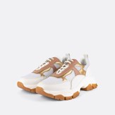 Vella-003 - Baskets Chunky Blanches/Rose/Gold 4