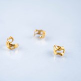 earcuff, anneau, réglable, plaquéor, bronze