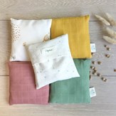 Bouillotte sèche mini dandelion déhoussable en coton et pois chiches bios 3