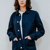 Le veste 100% Recylée et Made In France - Bleu marine 3