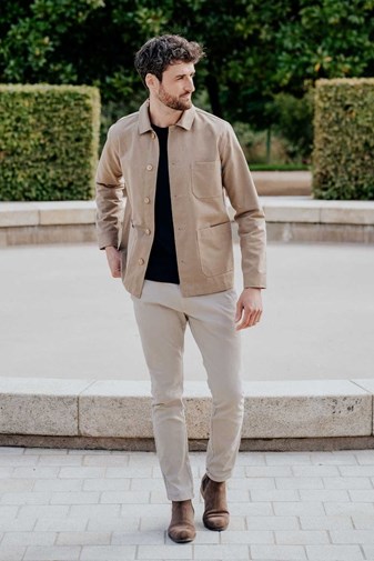 La veste 100% Recylée et Made in France- Beige