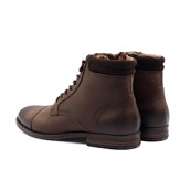 Ranger boots à col cuir nubuck marron 3