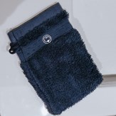 Le gant de toilette tout doux en coton bio | Bleu Profond 4